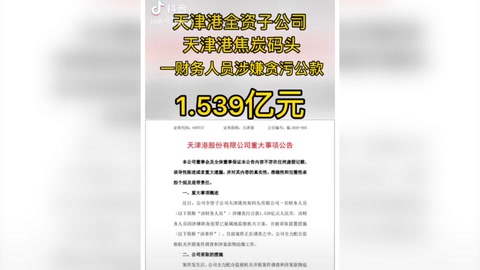 天津某公司<em>財務</em>人員貪污公款1.539億元人民幣