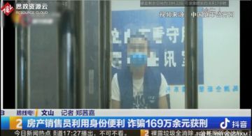房地產<em>營銷</em><em>人員</em>利用身份便利 <em>詐騙</em>169萬余元獲刑