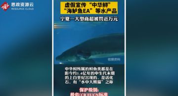 以“中華鱘”“海鱸魚EA”等為營銷噱頭 大型商超被罰近萬元