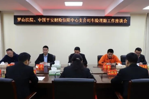 羅山縣法院與信陽平安財險公司召開車險理賠工作座談會