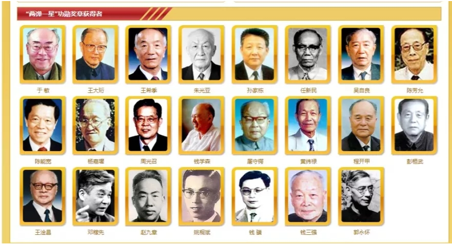 23位兩彈一星功勛獎(jiǎng)?wù)芦@得者