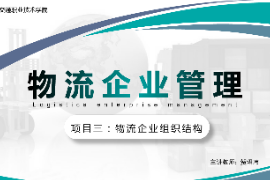 <em>課件</em>：<em>現代</em><em>物流</em><em>管理</em><em>專業</em>《<em>物流</em><em>企業管理</em>—<em>項目</em>三<em>物流</em><em>企業</em>組織結構》
