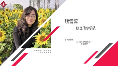 魏雪蕊：《定積分的概念》