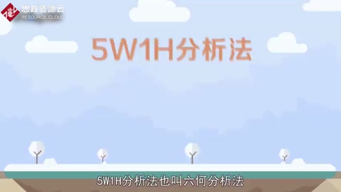 5W1H分析法：也叫六何分析法