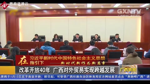 改革開放40年 廣西對外貿易實現跨越發展