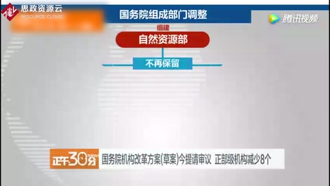 三分鐘看懂國務院機構改革方案