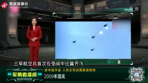2009年國慶閱兵群星閃耀，國產先進戰鷹集中亮相
