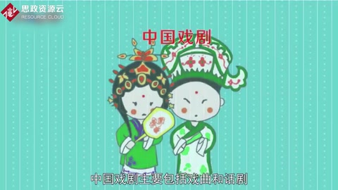 中國戲劇：主要包括戲曲和話劇