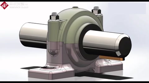 機器上使用很多的<em>軸承</em>座，拆解flash動畫