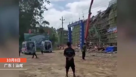 廣東一在建工地天面構架模板發生<em>坍塌</em>，事故造成7人<em>死亡</em>2人受傷