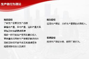<em>課件</em>：<em>金融</em><em>服務</em><em>與</em><em>管理</em><em>專業</em>《<em>經濟學</em><em>基礎</em>—<em>項目</em>四 生產者行為<em>理論</em>》