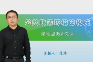 微課：行政管理專業(yè)《公共政策概論2》