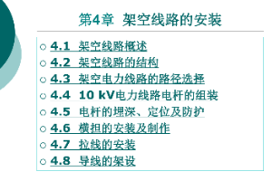<em>課件</em>：<em>鐵道</em><em>供電</em><em>技術(shù)</em><em>專業(yè)</em>：《電力內(nèi)外線施工—第4章架空線路的<em>安裝</em>》