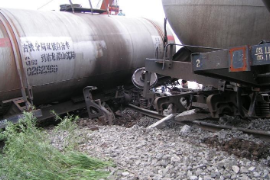 脫軌<em>事故現場</em>1