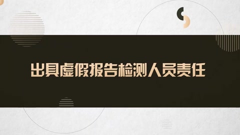 虛假報告責任