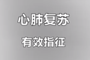 紅十字救護(hù)員培訓(xùn)課程：心肺復(fù)蘇-有效指征