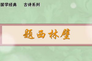 題西林壁