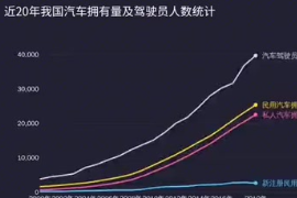 近20年我國汽車擁有量及駕駛員人數統計