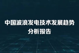 中國波浪發電技術發展趨勢分析報告