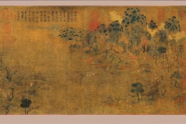 游春圖：隋朝畫家展子虔創作<em>的</em>繪畫作品