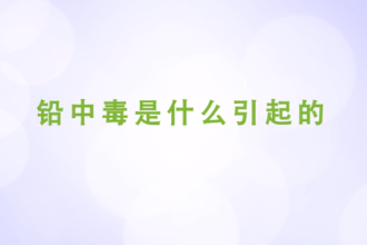 鉛中毒是什么引起的
