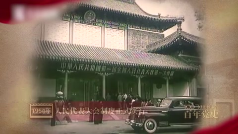 1954年：<em>人民代表</em>大會制度正式實行