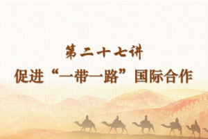 促進“一帶一路”國際合作