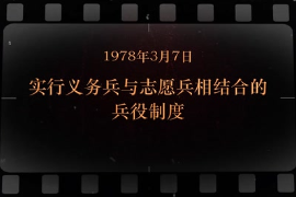 1978年3月7日 實行義務<em>兵</em>與志愿<em>兵</em>相結合的兵役制度