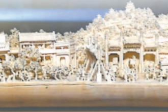 中華傳統文化—牙雕<em>作品</em>《舊<em>北京</em>》和《新<em>北京</em>》
